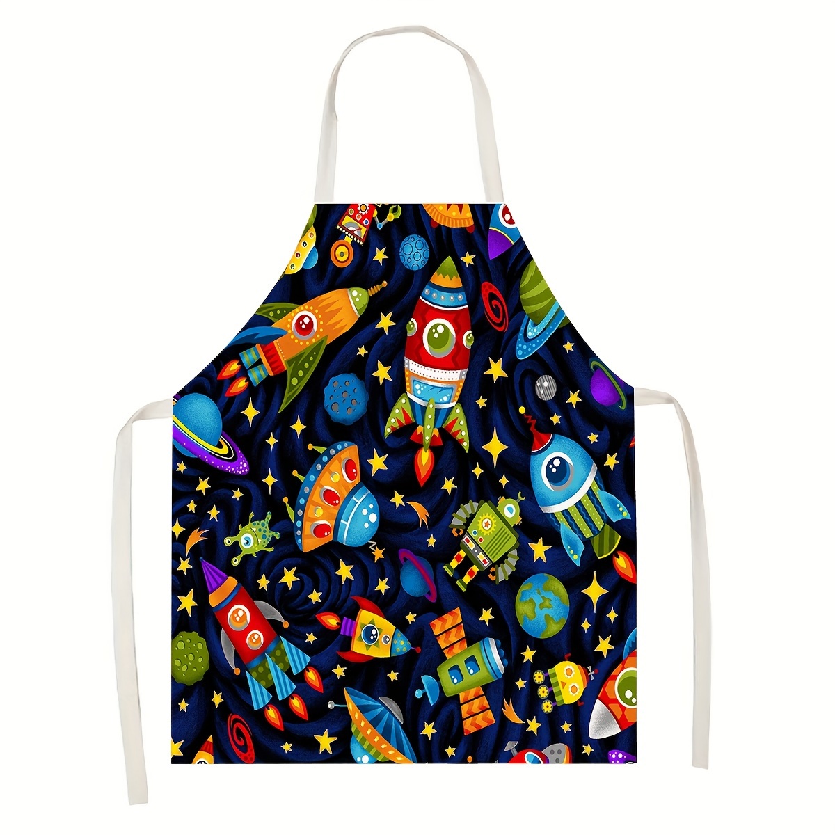 Art And Craft Rocket - 1 adet Çocuk Önlüğü Uzay Teması