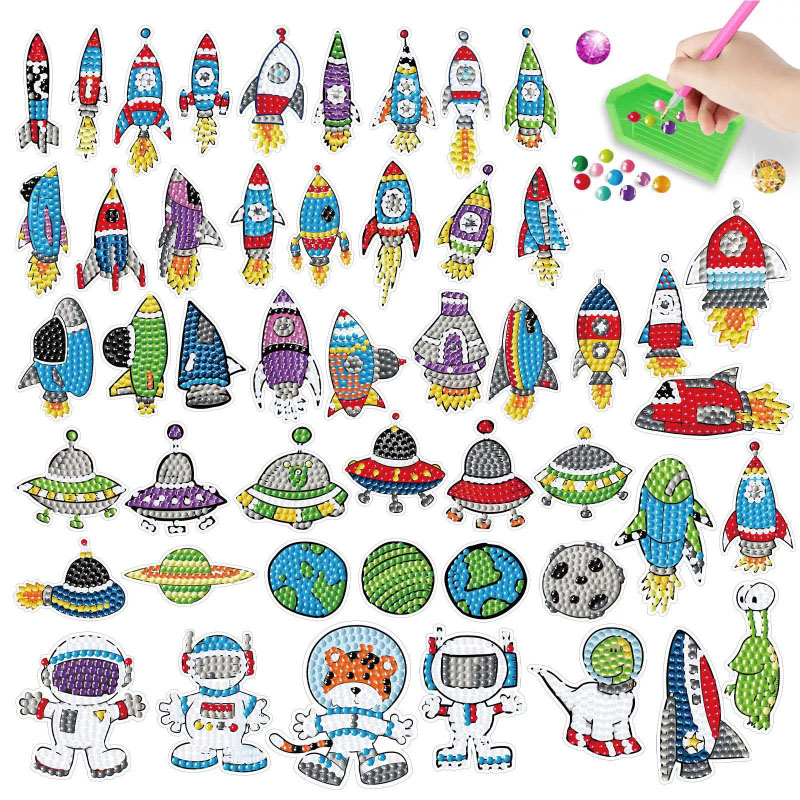 Art And Craft Rocket - Uzay Elmas Sanat Kiti Çocuklar Için