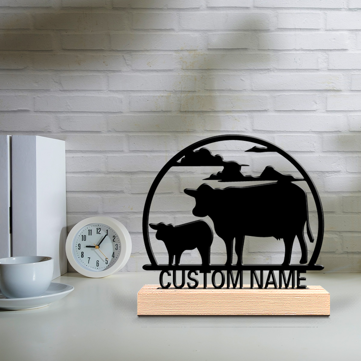Art Craft Table - 1 adet Moda İnek Kişiselleştirilebilir İsimli