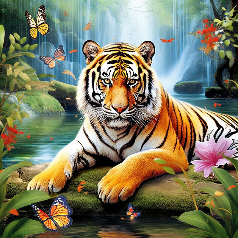 1 Set Tiger King Elmas Boyama  - Art Craft Kits For Adults incelemesi ve fiyatı