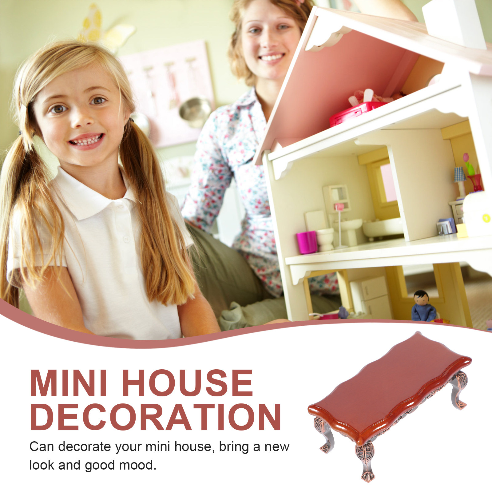 Minyatür Dikdörtgen Ahşap Çay  - Art Craft Table incelemesi ve fiyatı