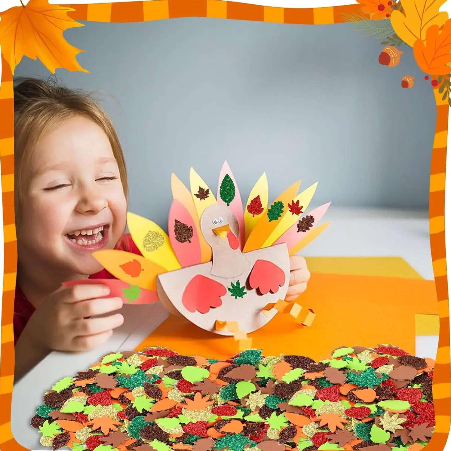 Şükran, güz zanaat kiti sonbah - Art Craft With Leaves incelemesi ve fiyatı
