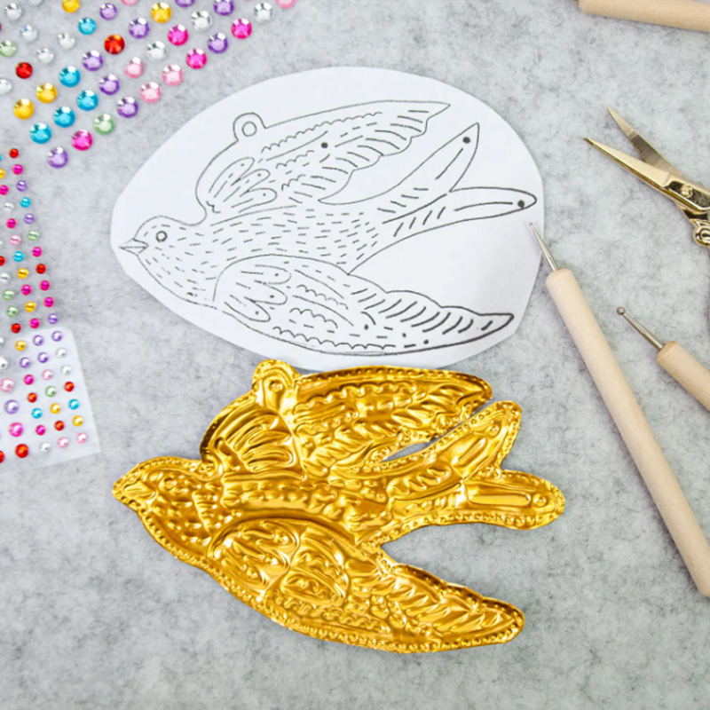 DIY Altın Folyo Sanat Rölyef N - Art Craft In Paper incelemesi ve fiyatı