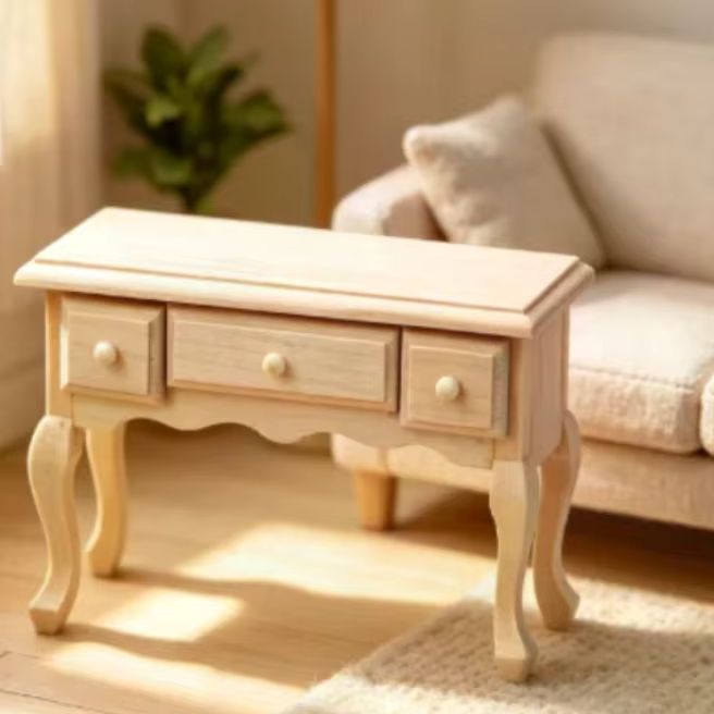 1:12 Dollhouse Minyatür Ahşap  - Art Craft Table incelemesi ve fiyatı