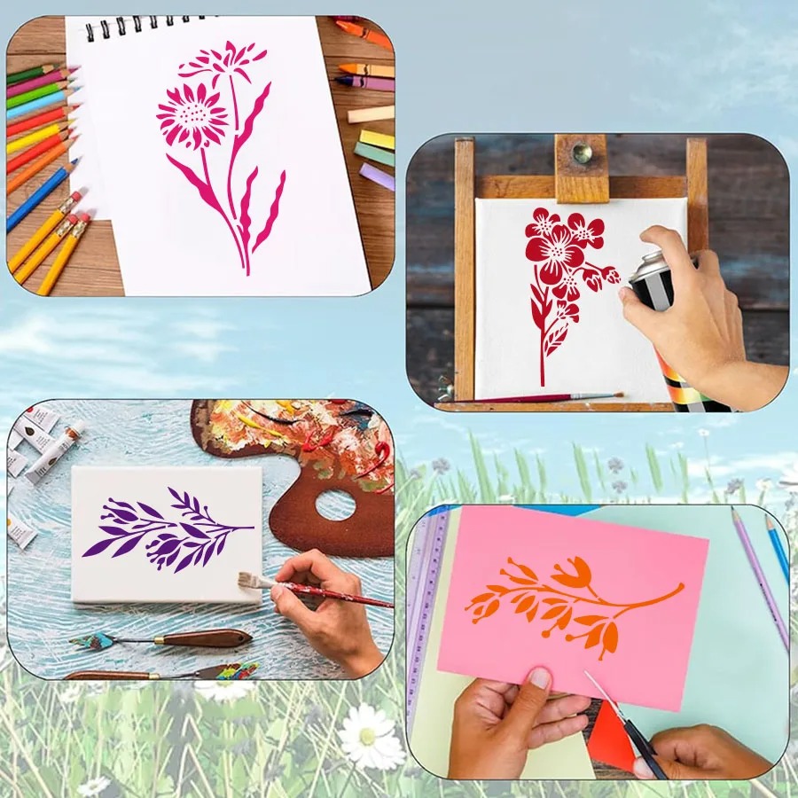 18 adet çiçek yaprağı şablonla - Art Craft With Leaves incelemesi ve fiyatı