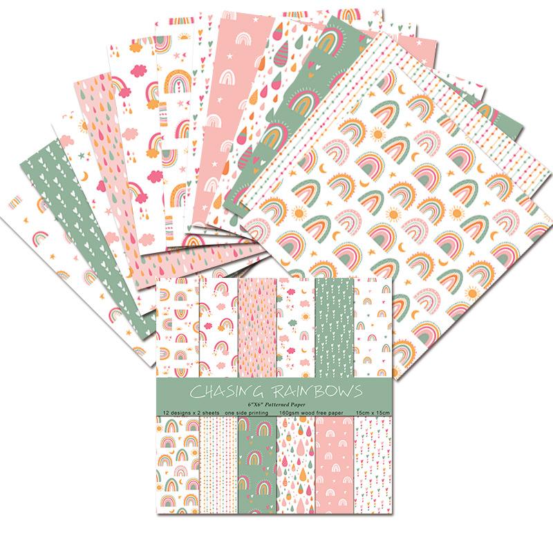 24 Yaprak/Set Gökkuşağı Kraft  - Art Craft Rainbow incelemesi ve fiyatı
