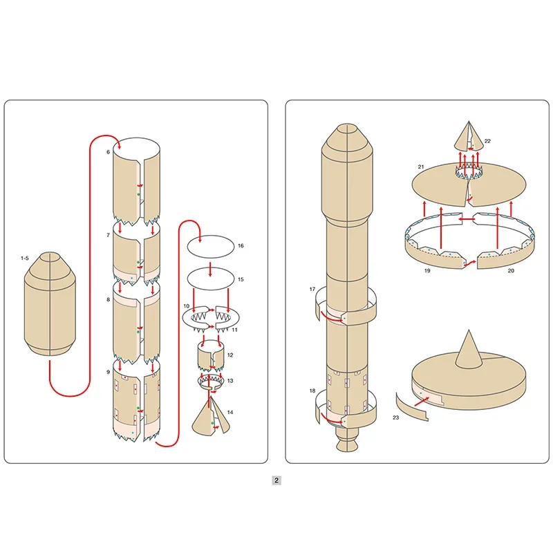 Japonya H-2A Roket Uzay Origam - Art And Craft Rocket incelemesi ve fiyatı
