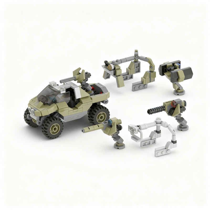 378 parça MOC Space Warthog Sp - Art And Craft Rocket incelemesi ve fiyatı